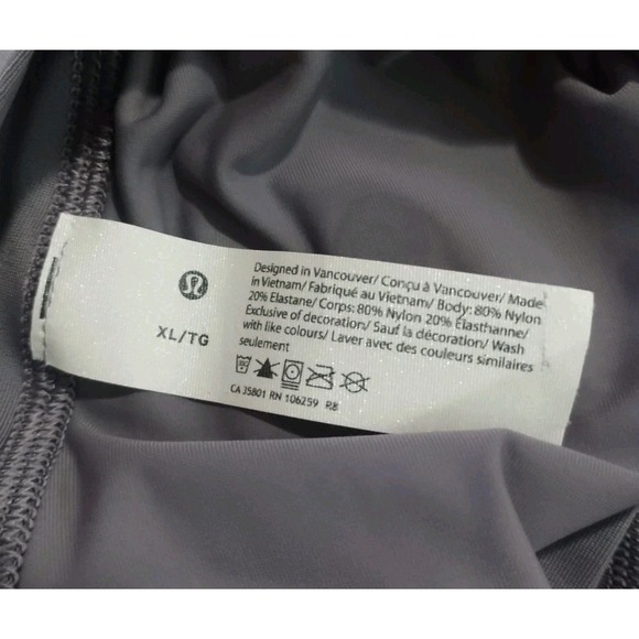 Lululemon Black‎ UV Protection Women's XL Long Sleeve Crew Neck Rash Guard Top - Picture 2 of 3
